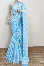 Load image into Gallery viewer, Gulzar Full Jaal Chikankari Saree