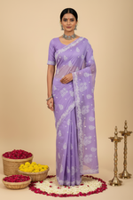 Load image into Gallery viewer, Mohini Cotton Chikankari Saree