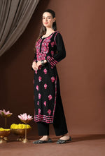 Load image into Gallery viewer, Mahira Rayon Duel Thread Chikankari Kurti