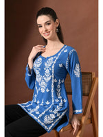 Load image into Gallery viewer, Ayesha Premium Chikankari Short Kurti - The Lucknowi Chikan