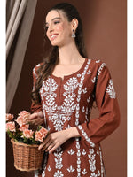 Load image into Gallery viewer, Ayesha Premium Chikankari Short Kurti - The Lucknowi Chikan