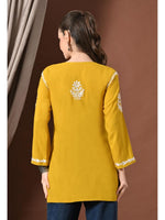Load image into Gallery viewer, Ayesha Premium Chikankari Short Kurti - The Lucknowi Chikan