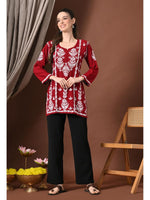 Load image into Gallery viewer, Ayesha Premium Chikankari Short Kurti - The Lucknowi Chikan
