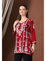 Load image into Gallery viewer, Ayesha Premium Chikankari Short Kurti - The Lucknowi Chikan