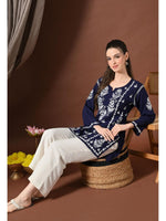 Load image into Gallery viewer, Ayesha Premium Chikankari Short Kurti - The Lucknowi Chikan