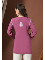 Load image into Gallery viewer, Ayesha Premium Chikankari Short Kurti - The Lucknowi Chikan