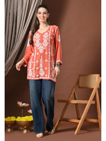 Load image into Gallery viewer, Ayesha Premium Chikankari Short Kurti - The Lucknowi Chikan