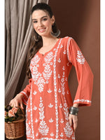 Load image into Gallery viewer, Ayesha Premium Chikankari Short Kurti - The Lucknowi Chikan