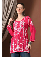 Load image into Gallery viewer, Ayesha Premium Chikankari Short Kurti - The Lucknowi Chikan