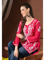 Load image into Gallery viewer, Ayesha Premium Chikankari Short Kurti - The Lucknowi Chikan