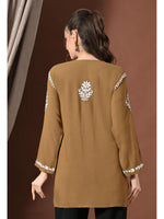Load image into Gallery viewer, Ayesha Premium Chikankari Short Kurti - The Lucknowi Chikan