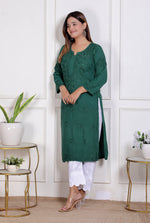 Load image into Gallery viewer, Nargis Rayon Mukaish Chikankari Kurta