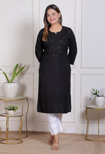 Load image into Gallery viewer, Nargis Rayon Mukaish Chikankari Kurta