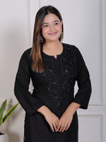 Load image into Gallery viewer, Nargis Rayon Mukaish Chikankari Kurta