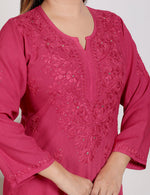 Load image into Gallery viewer, Nargis Rayon Mukaish Chikankari Kurta