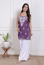 Load image into Gallery viewer, Mahiya Strappy Chikankari Kurti