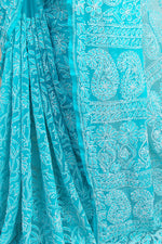 Load image into Gallery viewer, Gulzar Full Jaal Chikankari Saree