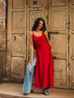 Load image into Gallery viewer, Jolly Strappy Chikankari Kurti