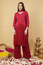 Load image into Gallery viewer, Bahar Ombre Rayon Chikankari Kurti Set