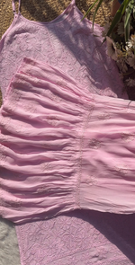 Load image into Gallery viewer, Garima Styled Premium Chikankari Strappy Viscose Set - The Lucknowi Chikan