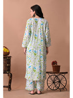 Load image into Gallery viewer, Shaher Floral Mul Mul Chikankari Kurti Set