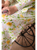 Load image into Gallery viewer, Shaher Floral Mul Mul Chikankari Kurti Set