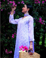 Load image into Gallery viewer, Sitaar Chikankari Mirror Set