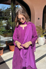 Load image into Gallery viewer, Kalira Rayon Mukaish Chikankari Kurti Set