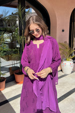 Load image into Gallery viewer, Kalira Rayon Mukaish Chikankari Kurti Set - The Lucknowi Chikan