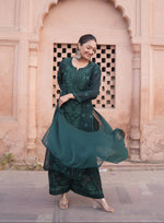 Load image into Gallery viewer, Gulfam Rose Pannel Viscose Kurti Set