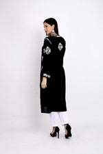 Load image into Gallery viewer, Bela Premium Modal Chikankari Long Kurti