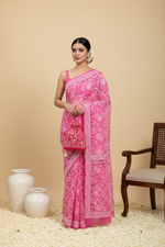 Load image into Gallery viewer, Gulzar Full Jaal Chikankari Saree