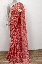 Load image into Gallery viewer, Gulzar Full Jaal Chikankari Saree