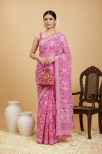 Load image into Gallery viewer, Gulzar Full Jaal Chikankari Saree