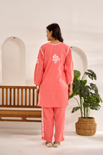 Load image into Gallery viewer, Ramila Modal Chikankari Co-ord Set