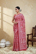 Load image into Gallery viewer, Gulzar Full Jaal Chikankari Saree
