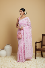 Load image into Gallery viewer, Gulzar Full Jaal Chikankari Saree