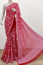 Load image into Gallery viewer, Gulzar Full Jaal Chikankari Saree