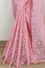 Load image into Gallery viewer, Tepchi work chikankari saree