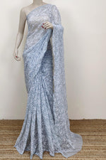 Load image into Gallery viewer, Tepchi work chikankari saree