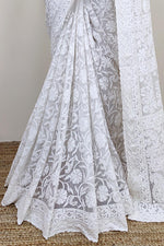 Load image into Gallery viewer, Gulzar Full Jaal Chikankari Saree