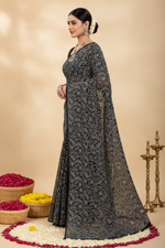 Load image into Gallery viewer, Tepchi work chikankari saree