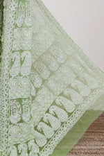 Load image into Gallery viewer, Gulzar Heavy Work Georgette Chikankari Saree