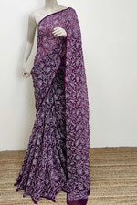 Load image into Gallery viewer, Tepchi work chikankari saree