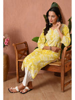 Load image into Gallery viewer, Aadat Mulmul Straight Chikankari Kurti
