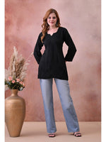 Load image into Gallery viewer, Bela Dyed Rayon Short Chikankari Kurti