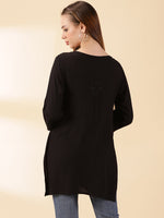 Load image into Gallery viewer, Amina Rayon Short Chikankari Kurti - Red