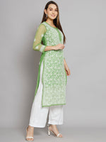 Load image into Gallery viewer, Zara Georgette Chikankari Kurta