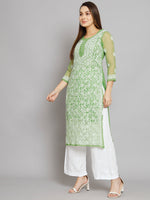 Load image into Gallery viewer, Zara Georgette Chikankari Kurta
