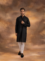 Load image into Gallery viewer, Nawab Mens Hakuba Sequence Chikankari Kurta & Pyjama Set